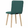 Chaises à manger lot de 2 vert foncé tissu 