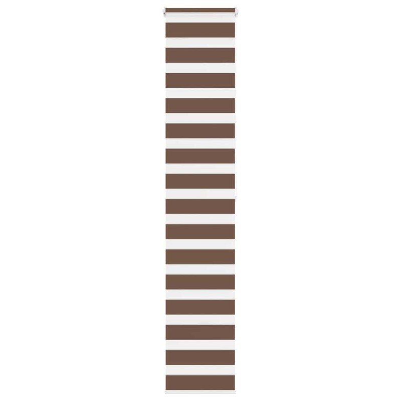 Store zèbre marron 45x200 cm largeur du tissu 40,9 cm polyester 