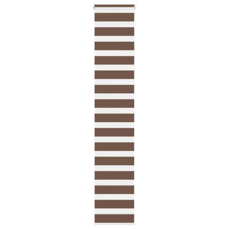 Store zèbre marron 45x200 cm largeur du tissu 40,9 cm polyester 