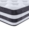 Matelas à ressorts ensachés moyen 200x200 cm 