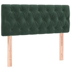 Sommier à lattes de lit avec matelas Vert foncé 100x200 cm 
