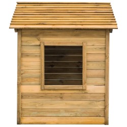 Maisonnette d'extérieur 120x120x146 cm Bois de pin 