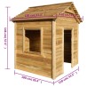 Maisonnette d'extérieur 120x120x146 cm Bois de pin 