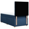 Sommier à lattes de lit avec matelas Bleu 80x200 cm Tissu 