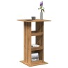 Table de bar avec rangement chêne artisanal bois d’ingénierie 