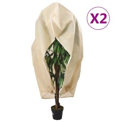Housses de protection pour plantes avec fermeture éclair 2 pcs 