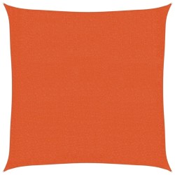 Voile d'ombrage 160 g/m² Orange 2x2 m PEHD 