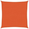 Voile d'ombrage 160 g/m² Orange 2x2 m PEHD 