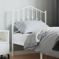 Tête de lit métal blanc 75 cm 