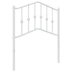 Tête de lit métal blanc 75 cm 