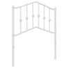 Tête de lit métal blanc 75 cm 
