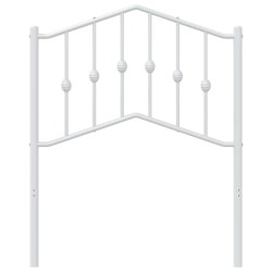 Tête de lit métal blanc 75 cm 