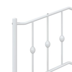 Tête de lit métal blanc 75 cm 
