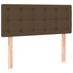 Sommier à lattes de lit avec matelas Marron foncé 80x200 cm 