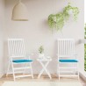Coussins de chaise jardin lot de 2 bleu 40x40x3 cm tissu oxford 