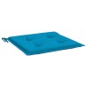 Coussins de chaise jardin lot de 2 bleu 40x40x3 cm tissu oxford 