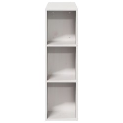 Tête de lit avec rangement blanc 75 cm bois massif de pin 