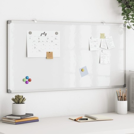 Tableau blanc magnétique 60x30x1,7 cm aluminium 