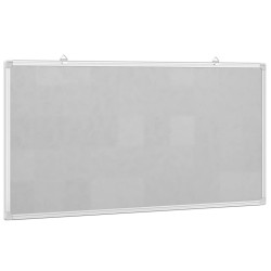 Tableau blanc magnétique 60x30x1,7 cm aluminium 
