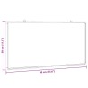 Tableau blanc magnétique 60x30x1,7 cm aluminium 