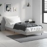 Cadre de lit sans matelas sonoma gris 75x190 cm 