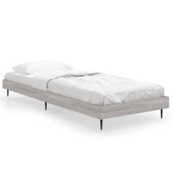 Cadre de lit sans matelas sonoma gris 75x190 cm 