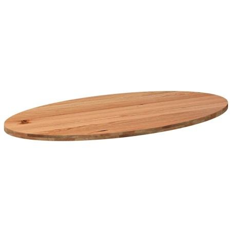 Dessus de table 180x90x4 cm bois de chêne massif ovale 