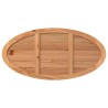 Dessus de table 180x90x4 cm bois de chêne massif ovale 
