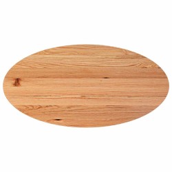 Dessus de table 180x90x4 cm bois de chêne massif ovale 