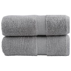 Serviettes d'invité de qualité supérieure SOLUND 2 pcs gris 