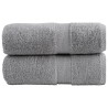 Serviettes d'invité de qualité supérieure SOLUND 2 pcs gris 
