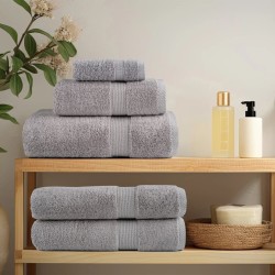 Serviettes d'invité de qualité supérieure SOLUND 2 pcs gris 