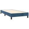 Sommier à lattes de lit avec matelas et LED Bleu foncé 90x190cm 