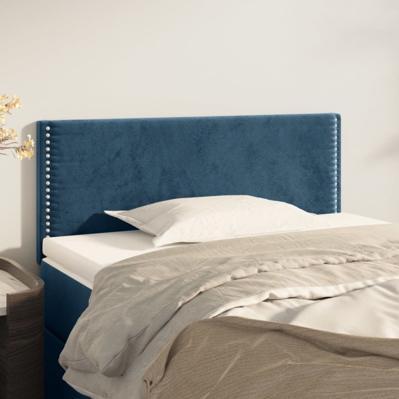 Tête de lit Bleu foncé 80x5x78/88 cm Velours 