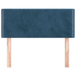Tête de lit Bleu foncé 80x5x78/88 cm Velours 