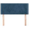 Tête de lit Bleu foncé 80x5x78/88 cm Velours 