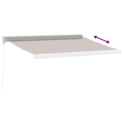 Auvent manuel rétractable marron 300x250 cm 