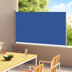 Auvent latéral rétractable de patio 220x300 cm Bleu 