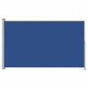 Auvent latéral rétractable de patio 220x300 cm Bleu 