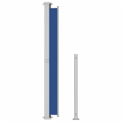 Auvent latéral rétractable de patio 220x300 cm Bleu 