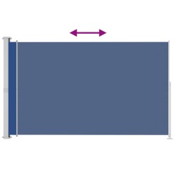 Auvent latéral rétractable de patio 220x300 cm Bleu 