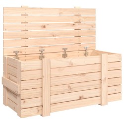 Boîte de rangement 91x40,5x42 cm Bois massif de pin 