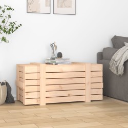 Boîte de rangement 91x40,5x42 cm Bois massif de pin 