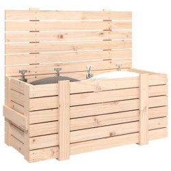 Boîte de rangement 91x40,5x42 cm Bois massif de pin 