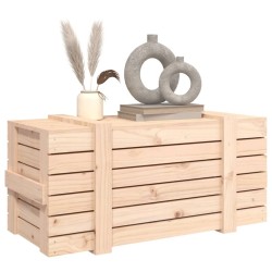 Boîte de rangement 91x40,5x42 cm Bois massif de pin 