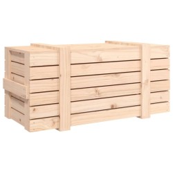 Boîte de rangement 91x40,5x42 cm Bois massif de pin 