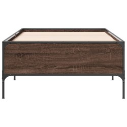 Cadre de lit sans matelas chêne marron 100x200 cm 