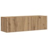 Ensemble de meuble TV mural 7 pcs chêne artisanal 