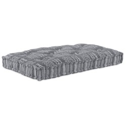 Coussin de palettegris 120x80x12 cm en tissu 