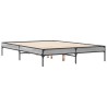 Cadre de lit sans matelas sonoma gris 140x190 cm 